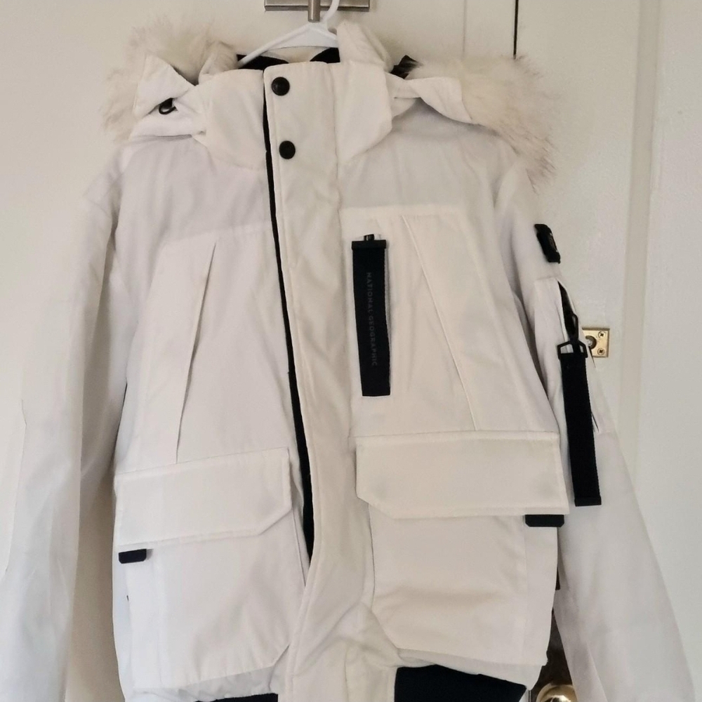 White Winter Jacket Down Feather - image 2